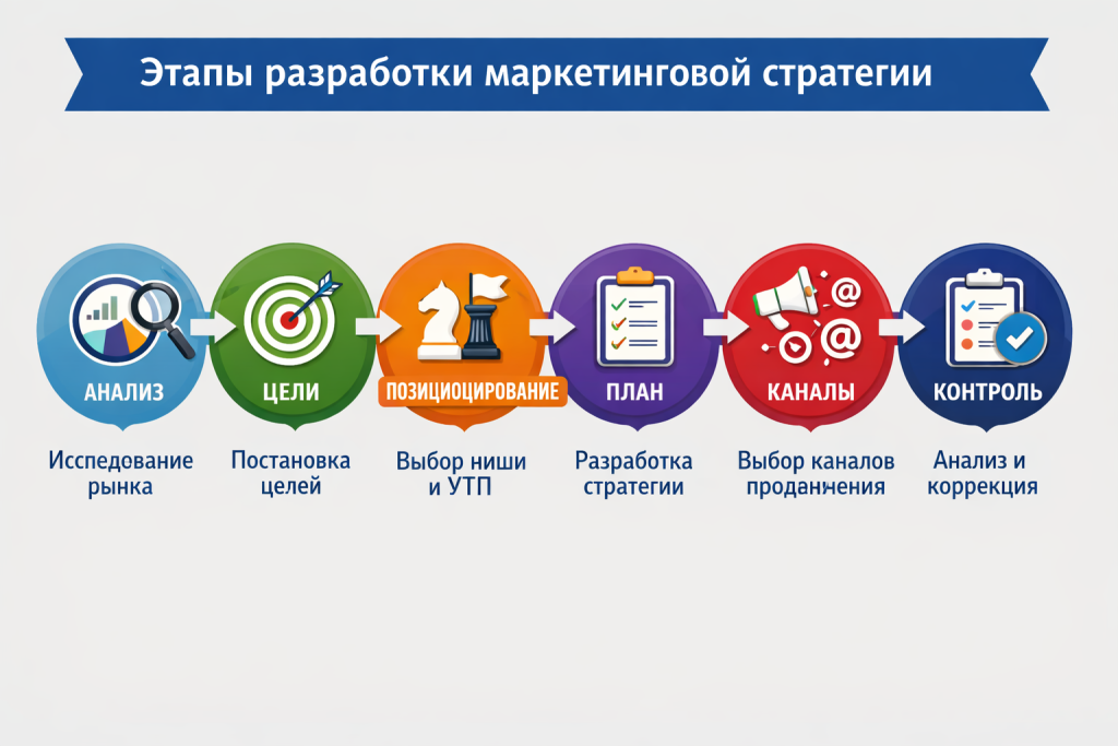 этапы разработки маркетинговой стратегии