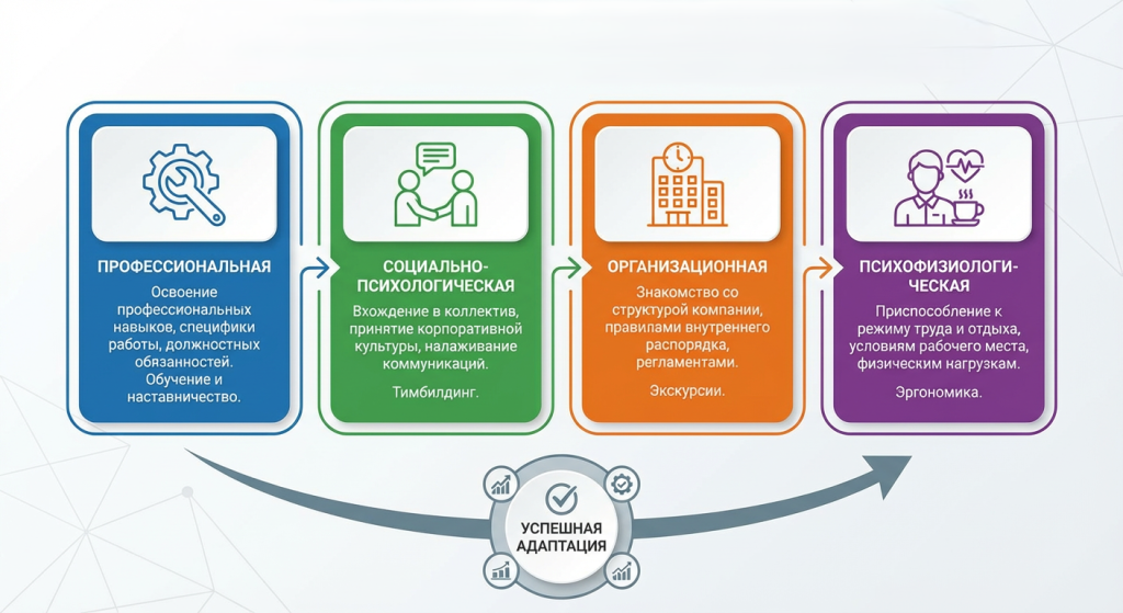 виды адаптации персонала виды адаптации персонала